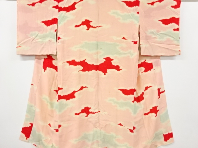 JAPANESE KIMONO / ANTIQUE JUBAN / SILK / KINSHA / MIST